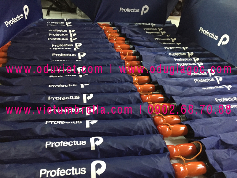 xưởng sản xuất ô dù cầm tay in logo quảng cáo